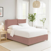 Penrith, Letto Singolo Sfoderabile Made in Italy, Rosa