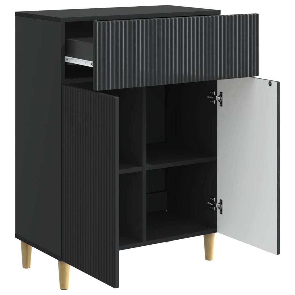 Credenza Nero 66 x 34,5 x 90 cm Legno ingegnerizzato 894636
