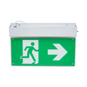 Lampada di emergenza a LED EXIT 220V, 3W, batteria agli ioni di litio 1800mAh, montaggio a superficie, autonomia 3 ore IP20