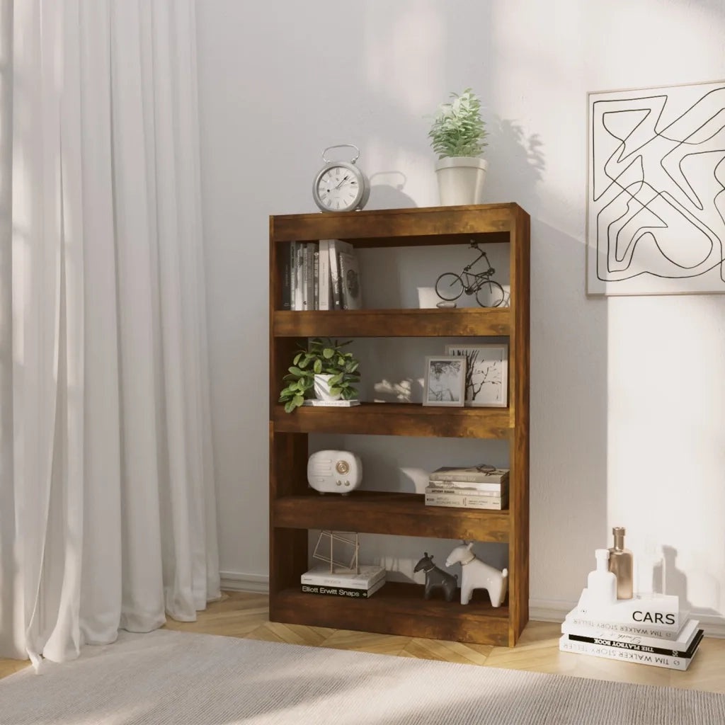 Libreria/Divisorio Rovere Fumo 80x30x135 cm in Truciolato 813620