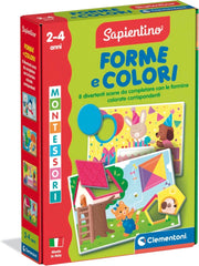 Sapientino Montessori - Forme e Colori, Gioco Educativo Bambini 2-4 Anni, 8 Puzzle a Incastro, Metodo Montessoriano per