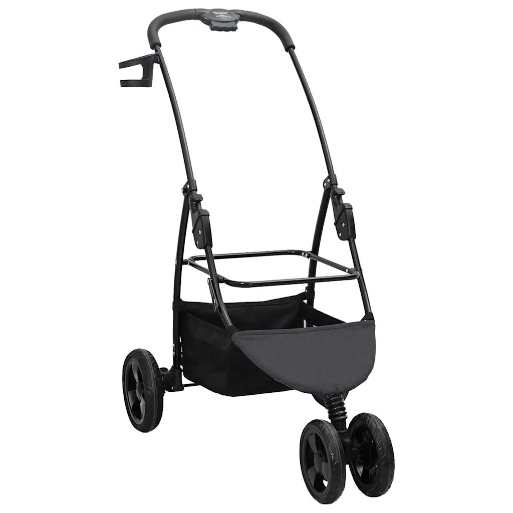 Passeggino pieghevole per animali Nero 78 x 54 x 101 cm 42012440