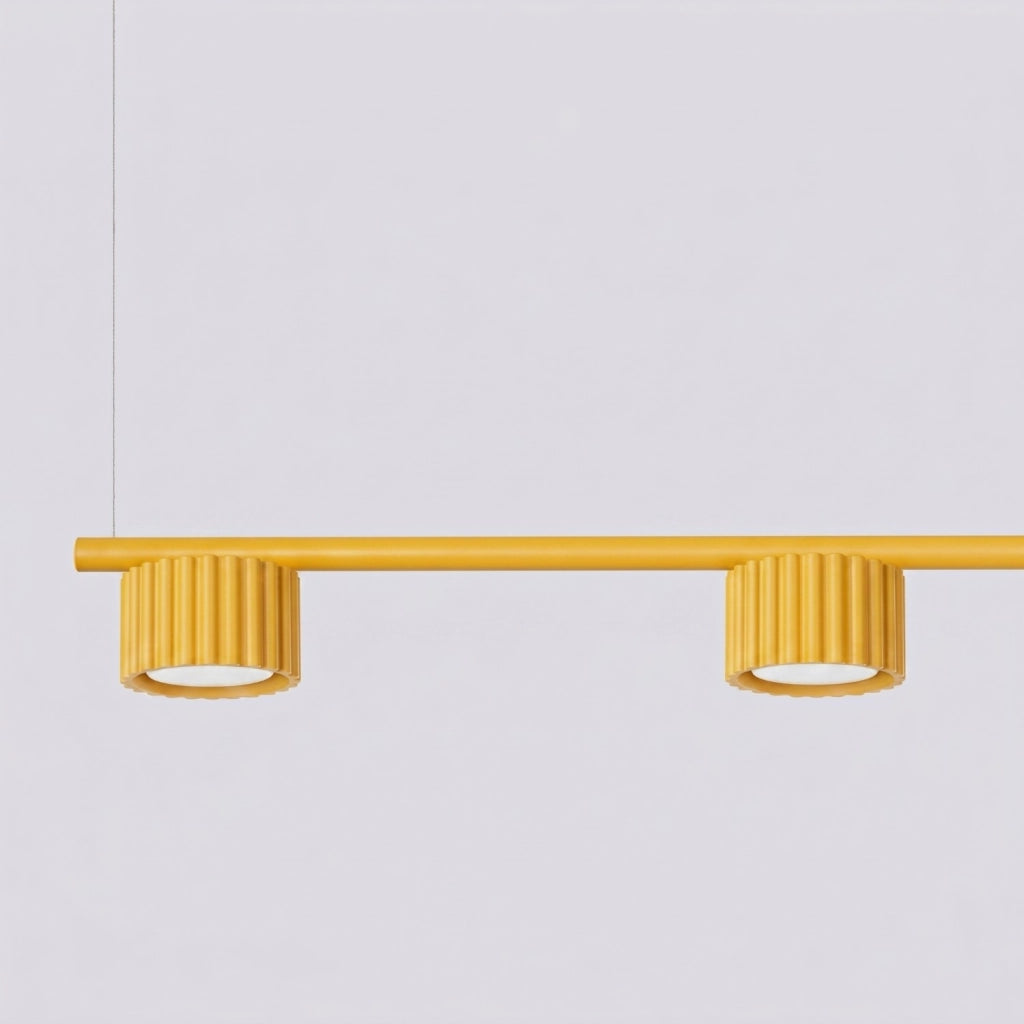 Lampadario AURA 4 giallo Gx53