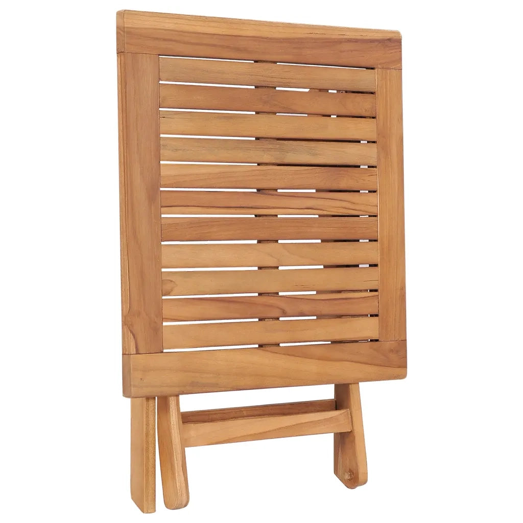 Tavolo da Giardino Pieghevole 45x45x45 cm in Legno di Teak 48977