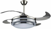 Ventilatore da Soffitto con 4 Pale a Scomparsa, Luce e Telecomando - VECRD47TL