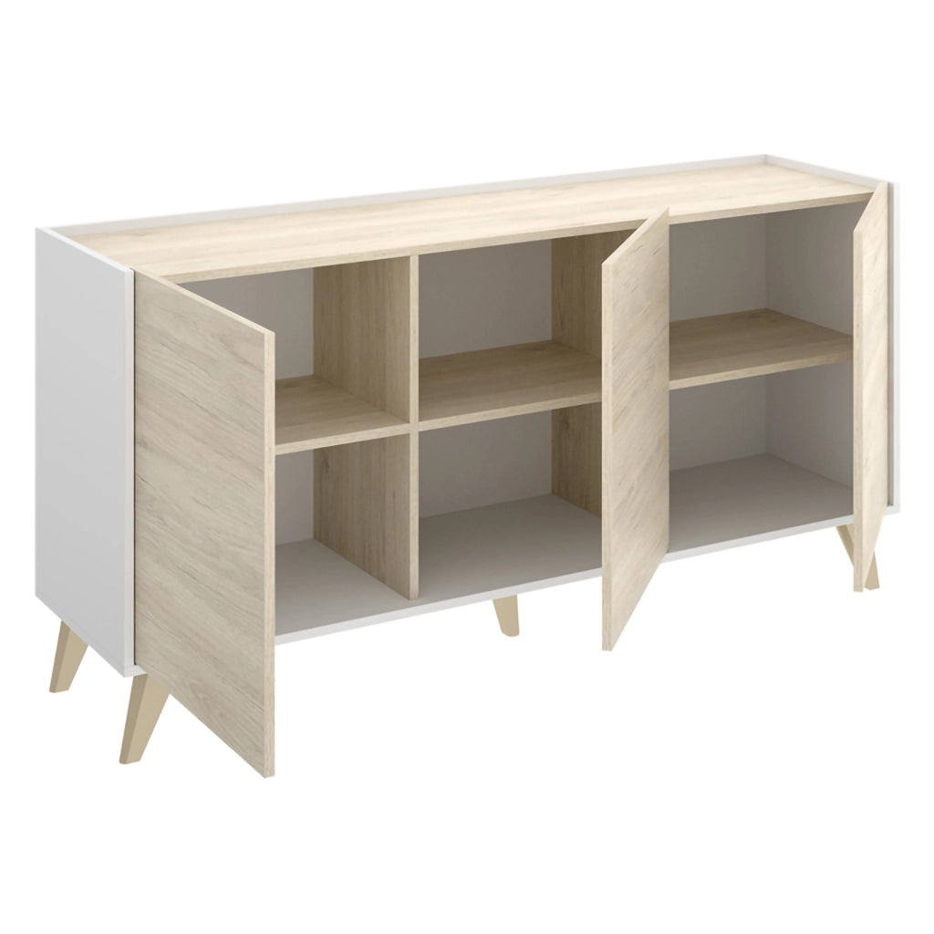 Tellur, set Mobili da Soggiorno Cassetti, Marrone Rovere