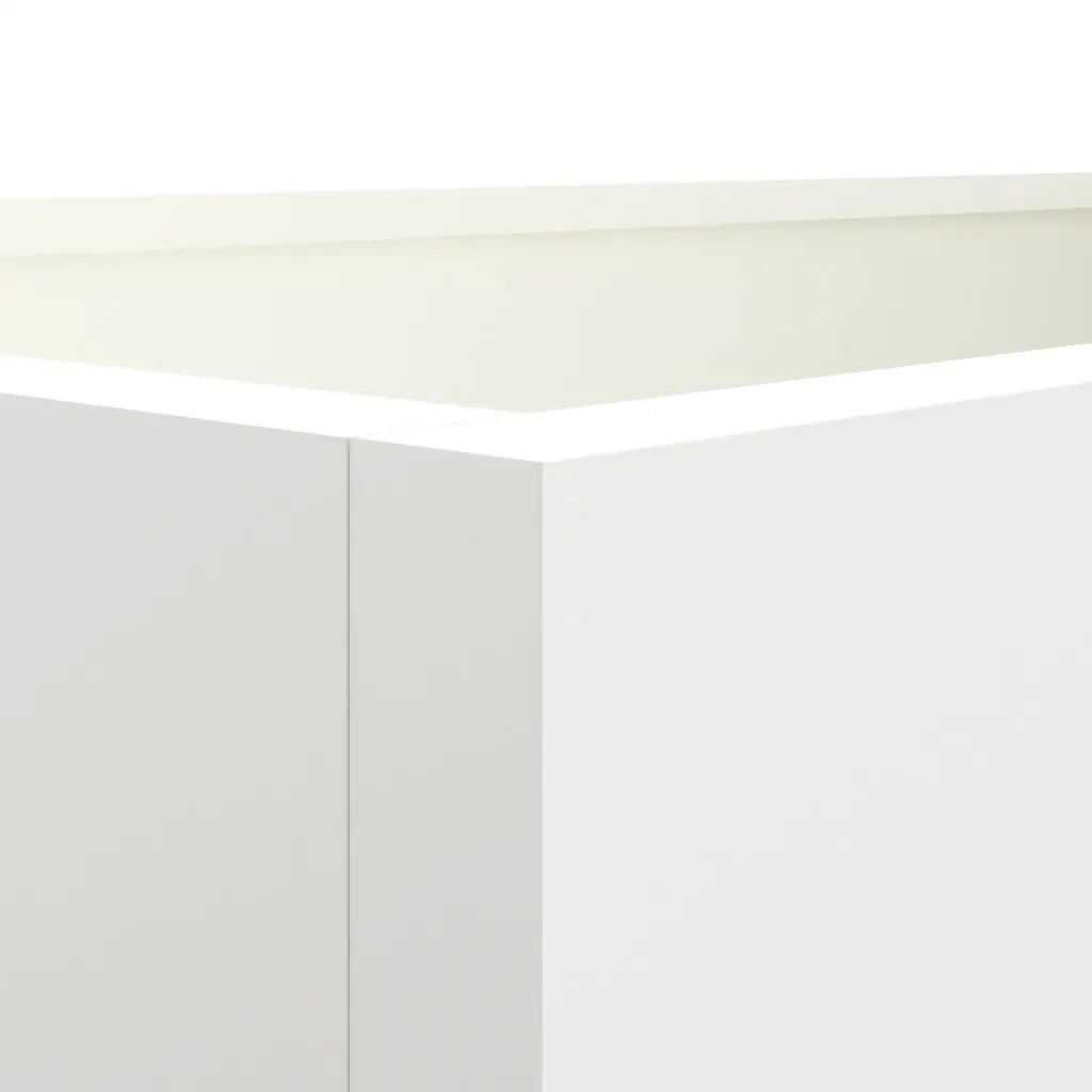 Fioriera | Cassetta per fiori | Vaso Bianca 62x30x29 cm in Acciaio
