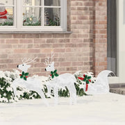 Renne LED 3 pcs Bianco Freddo Tessuto