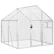Voliera Argento 1,79x2x1,85 m in Alluminio CFW1843049