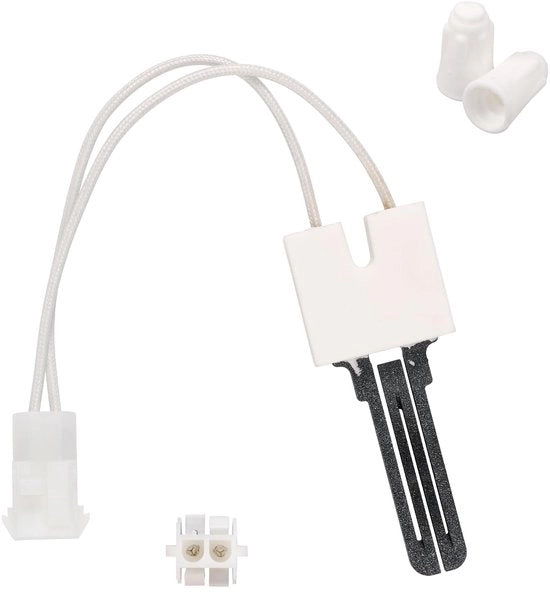 Ovenontsteker per gas per superficie calda - sostituzione - 25 cm - 1 pezzo con 2 viti - gasovenontsteker - materiale plastico/ceramico