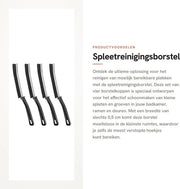 Set di spazzole per pulizia delle giunzioni - Pulitore per giunzioni - Pulitore per finestre/porte - 4 pezzi - Manico ergonomico - Spazzole in PP super resistenti