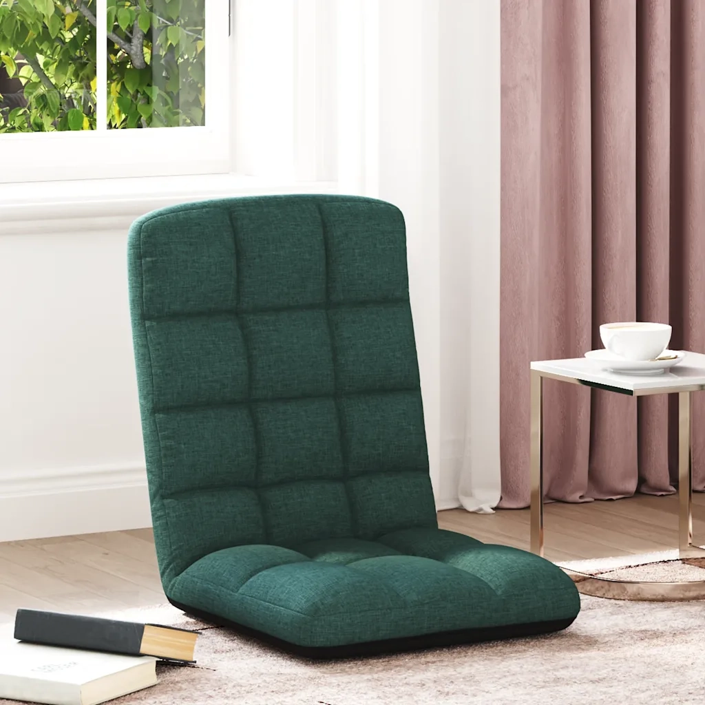 Sedia da Terra Pieghevole Verde Scuro 71x51x62 cm in Tessuto 4019742