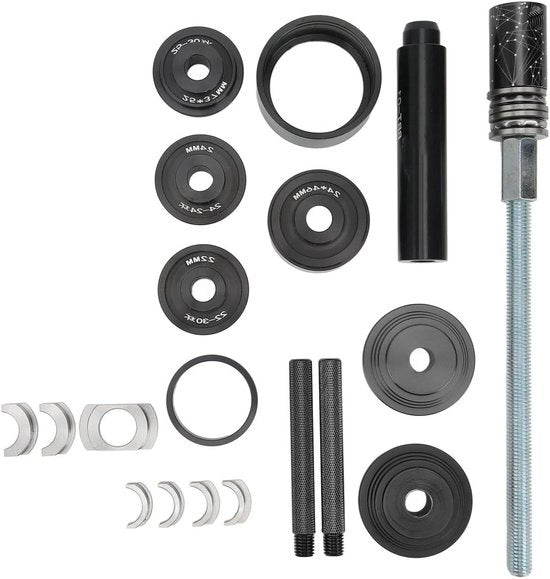 Kit di rimozione del fondo del telaio per bicicletta - Holle Draadlager Demontaggio in lega di alluminio - Trappeto a pressofusione per BB86 BB30 BB92 PF30 - Contenuto in HTML.