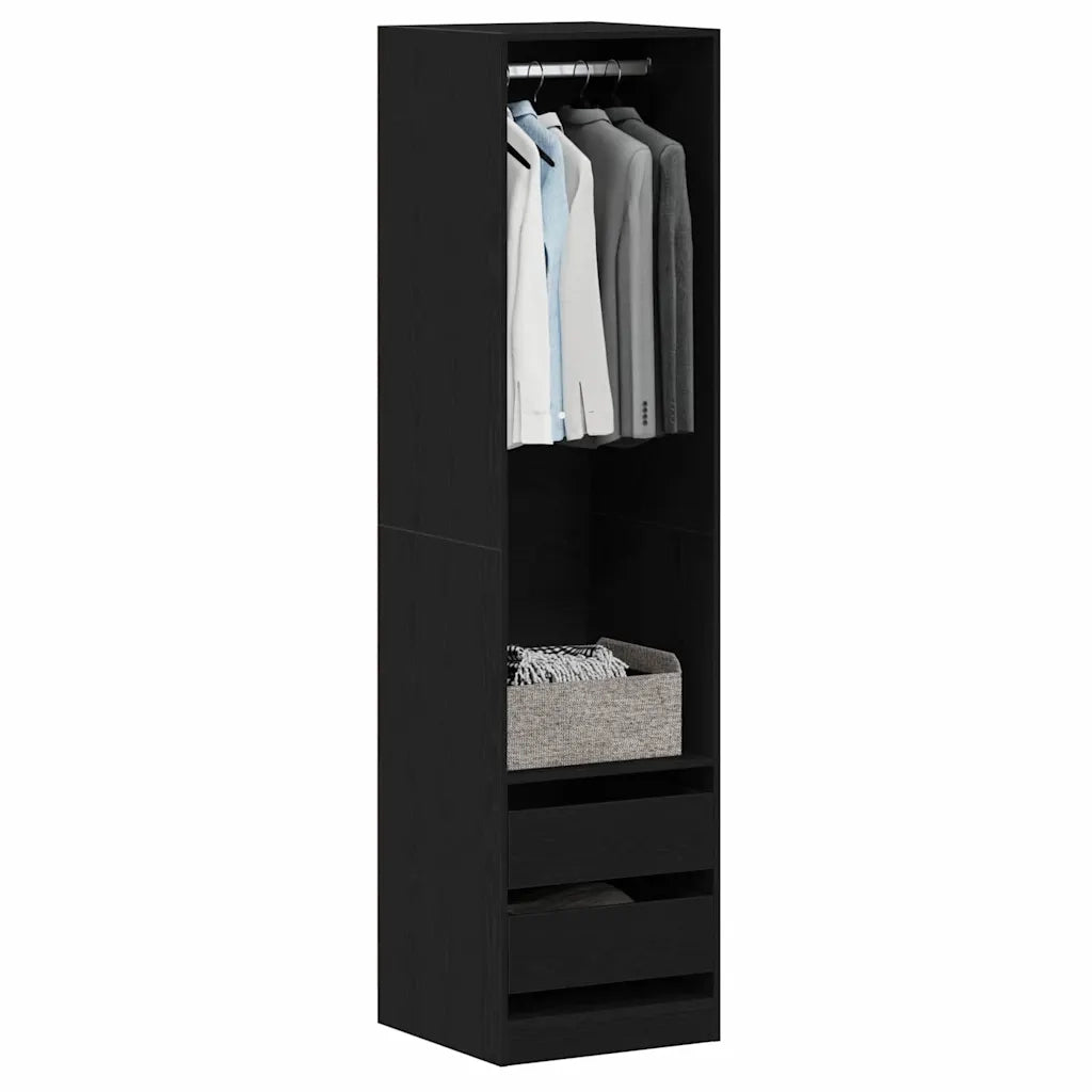 Guardaroba Rovere Nero 50 x 50 x 200 cm Legno multistrato CFW4415744