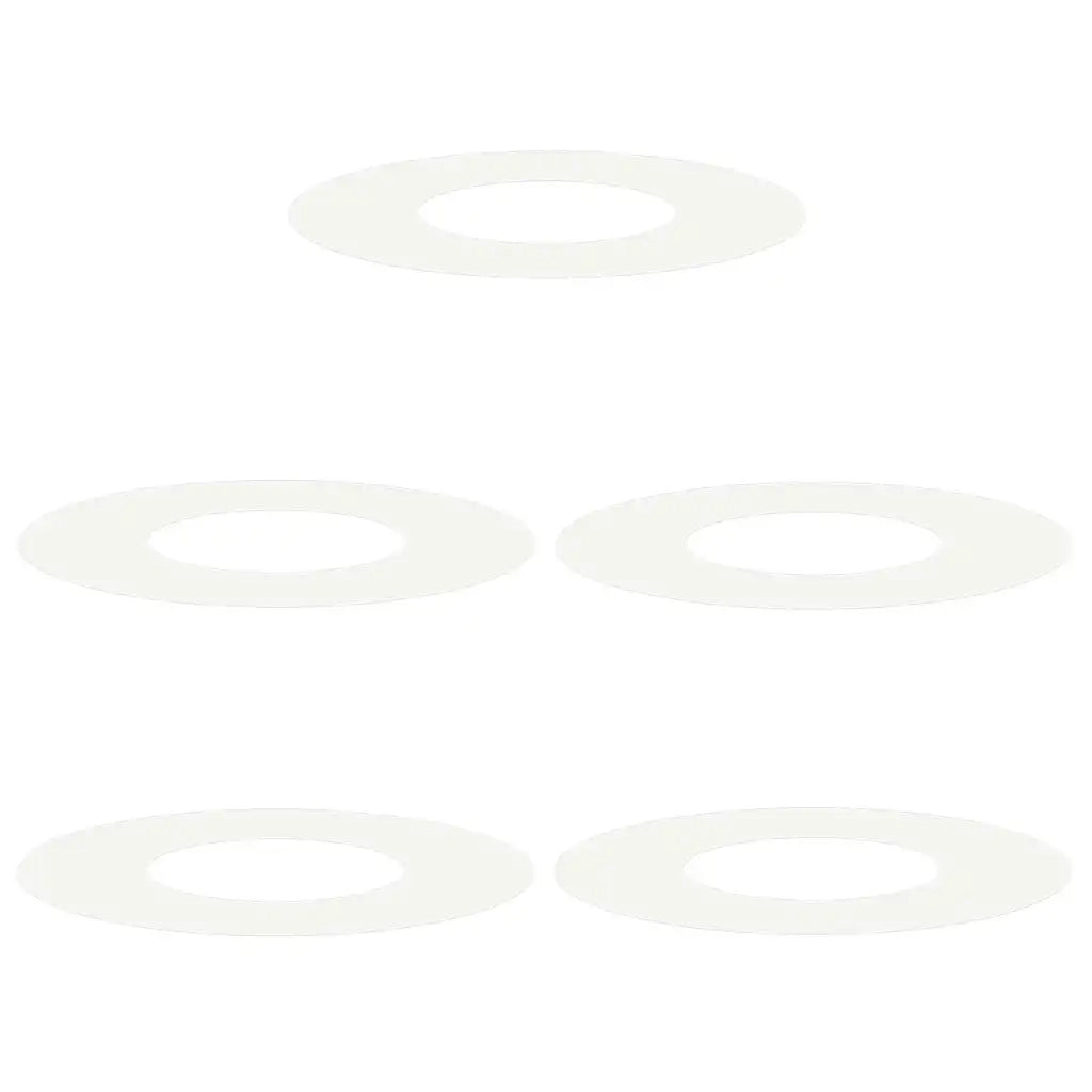adatto per Anelli d'Albero Piatto 5 pz Bianco ?30 / 60 cm CFW5663979