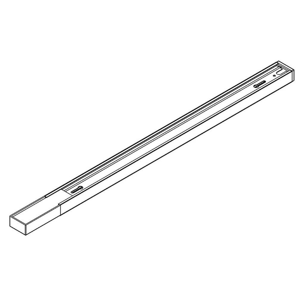 Binario Busbar Trunkings Unity In Alluminio Nero 2 Metri