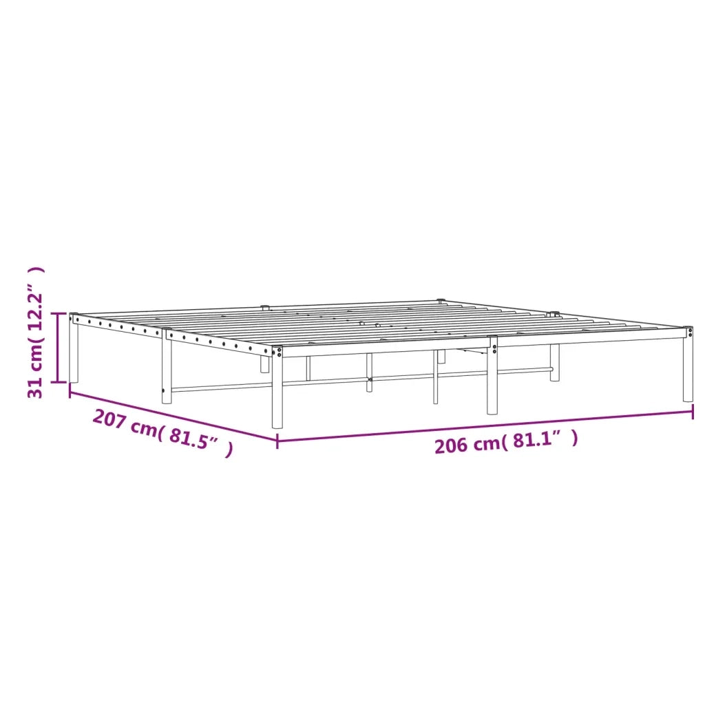 vidaXL Giroletto in Metallo Bianco 200x200 cm