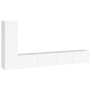 Set Mobili Porta TV 3 pz | Armadietto TV | Mobile Porta TV Bianco in Legno Multistrato