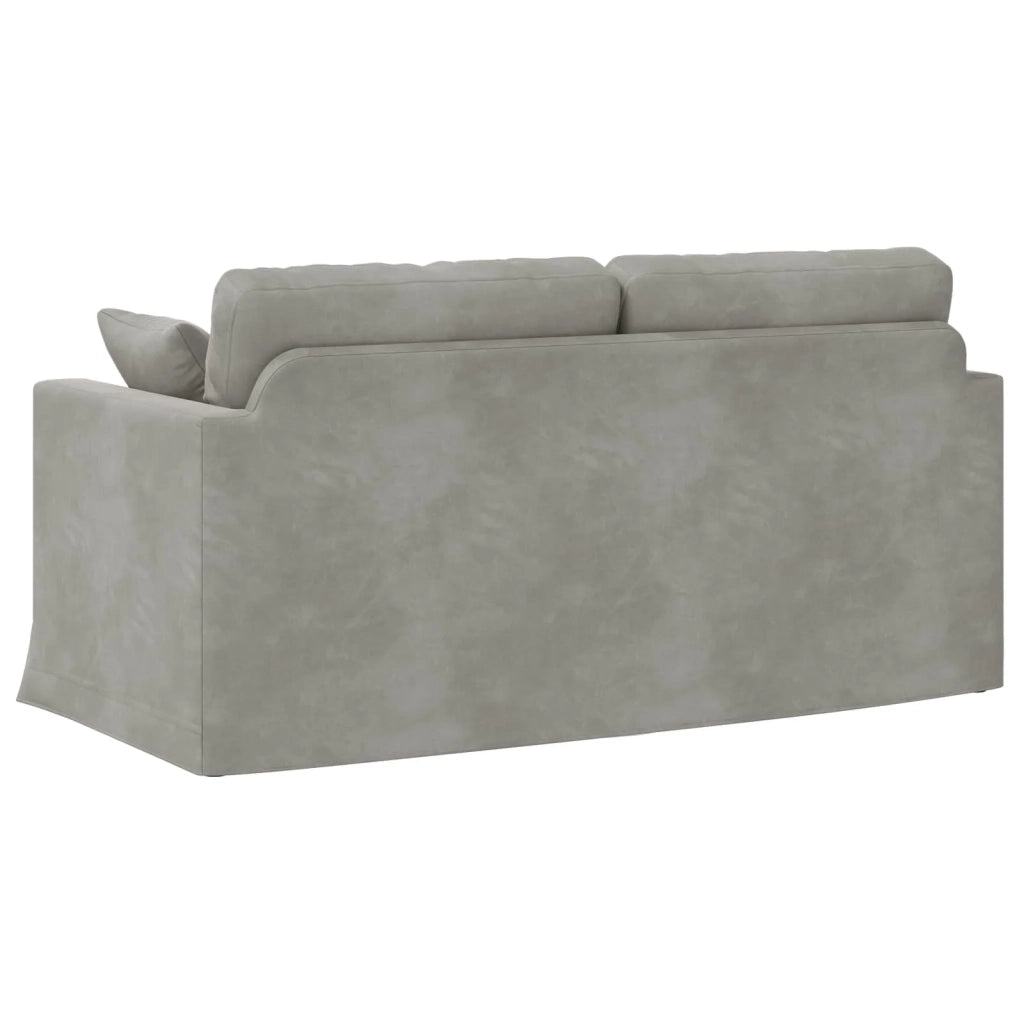 Divano Grigio chiaro 158 x 78 x 80 cm Velluto 42024422
