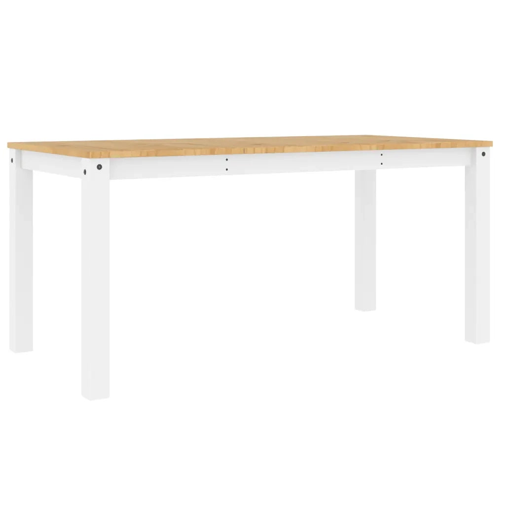 Set da Pranzo 3 pz PANAMA Bianco in Legno Massello di Pino 3345175
