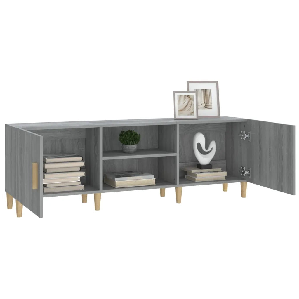 Mobile Porta TV Grigio Sonoma 150x30x50 cm in Legno Multistrato cod mxl 18299