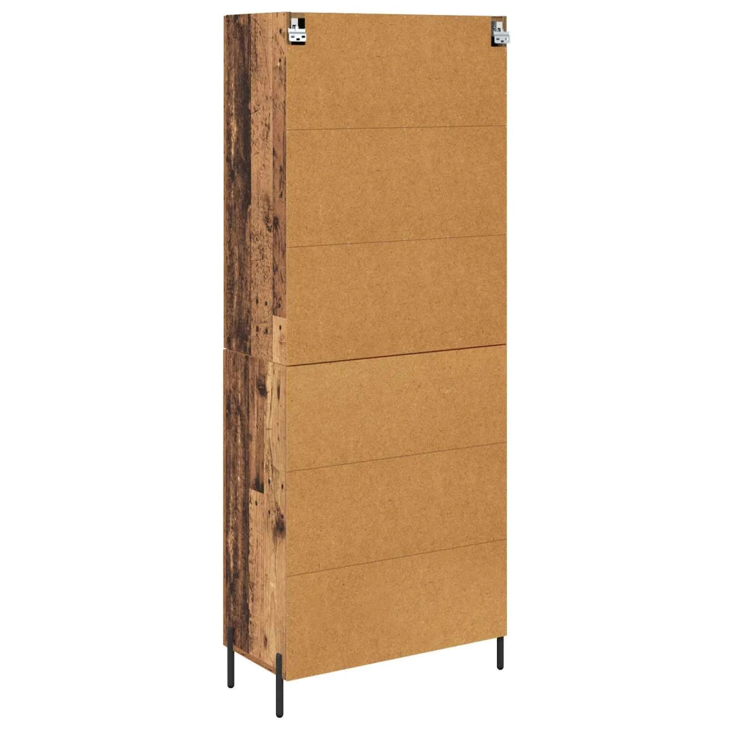 Credenza | Madia | Buffet da pranzo | Armadio da pranzo Legno vecchio 69,5 x 34 x 180 cm Legno multistrato