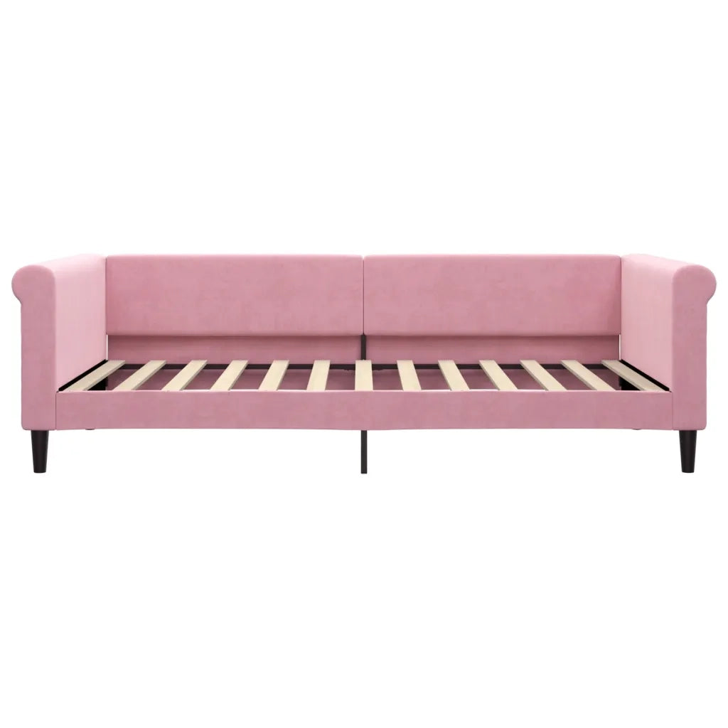 Divano Letto con Letto Estraibile-Sofa Letto-Daybed Rosa 100x200 cm in Velluto 797768