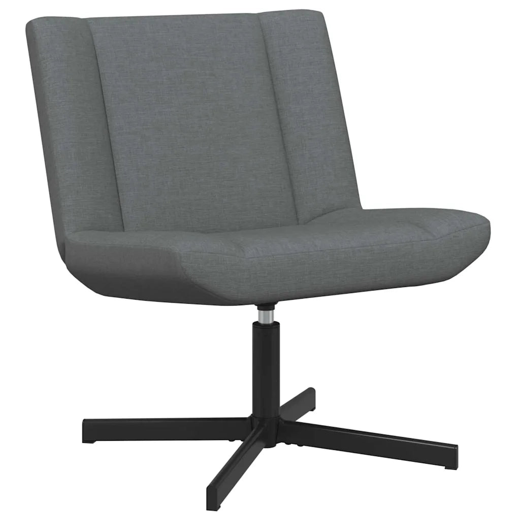 Sedia girevole Grigio Scuro 63 x 75 x 76 cm Tessuto CFW2279247