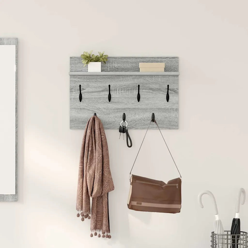 Appendiabiti a muro Grigio Sonoma 60 x 40 x 12 cm CFW7739442