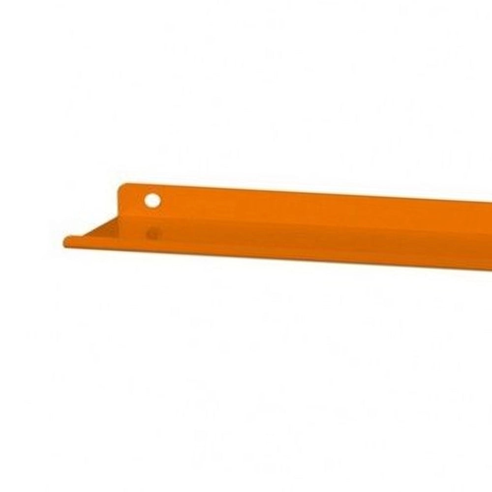 Mensola alluminio arancio con piattino porta sapone