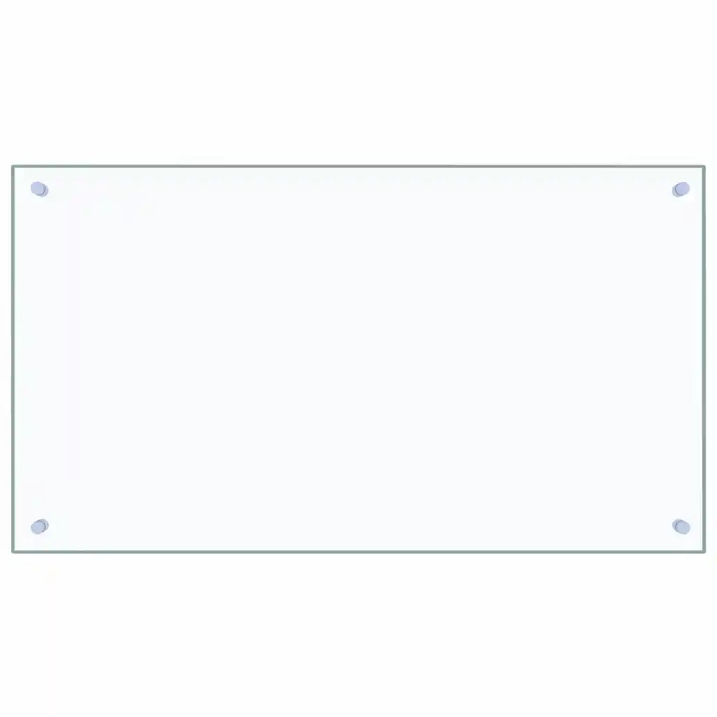 Paraschizzi per Cucina Trasparente 90x50 cm in Vetro Temperato CFW8107369