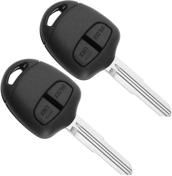 Kit di protezione per chiave per auto - 2 interruttori - con copertura per facilità d'uso - nero - compatibile con Mitsubishi - ideale per Pajero