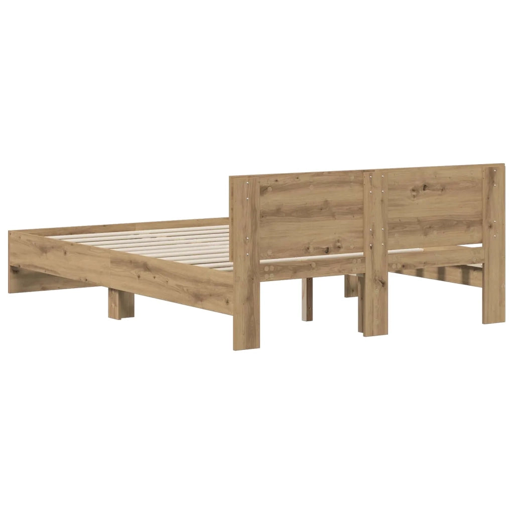 Struttura letto con testata Rovere Artigianale 135 x 190 cm 3445784