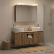 Set di Armadi da Bagno 4 pz Rovere Artigianale