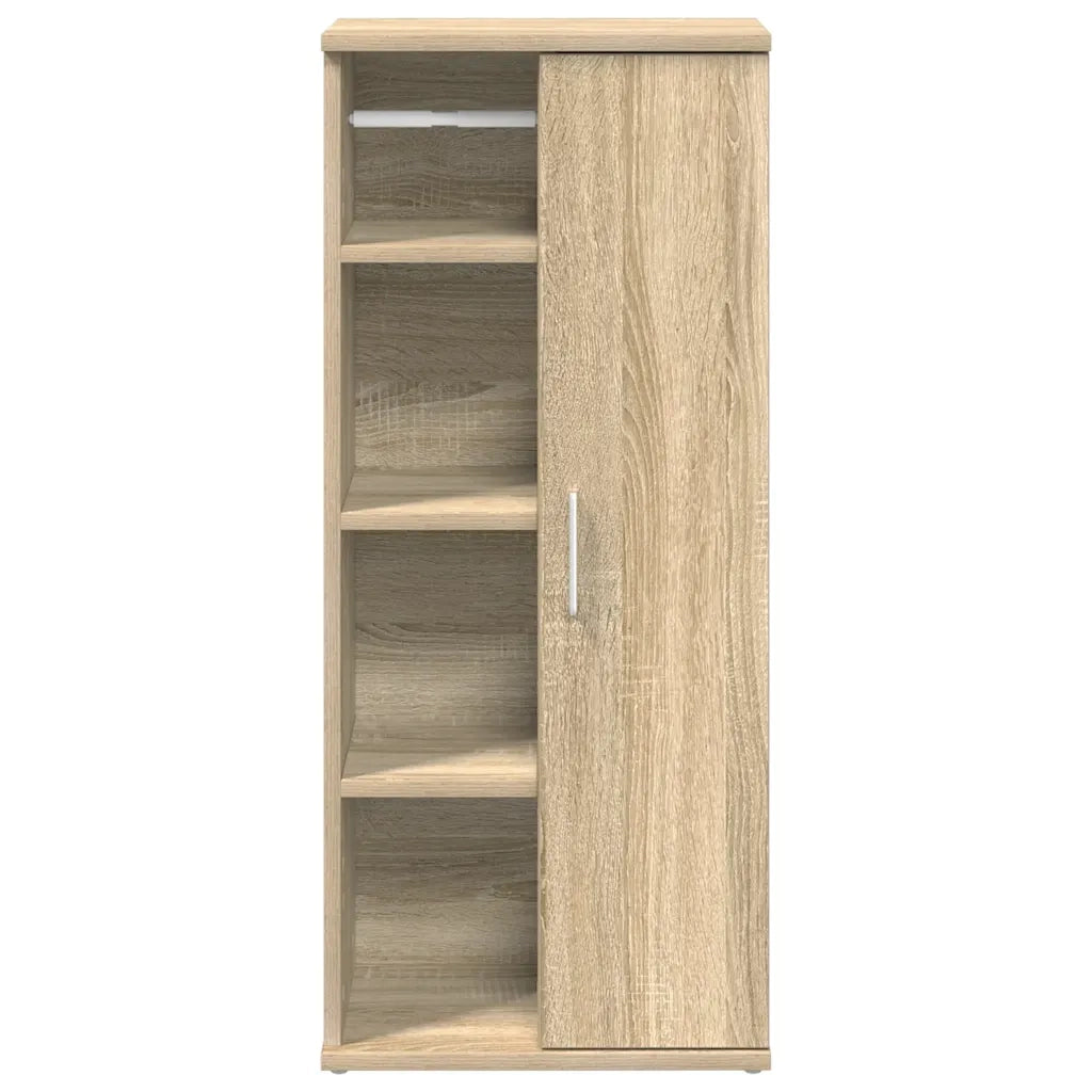 Mobile da Bagno con Portarotolo Rovere Sonoma 39x22x90 cm 858526