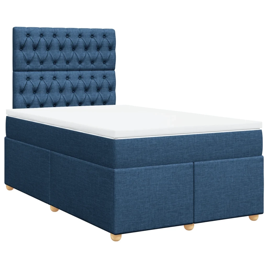 Giroletto a Molle con Materasso Blu 120x200 cm in Tessuto 3291260