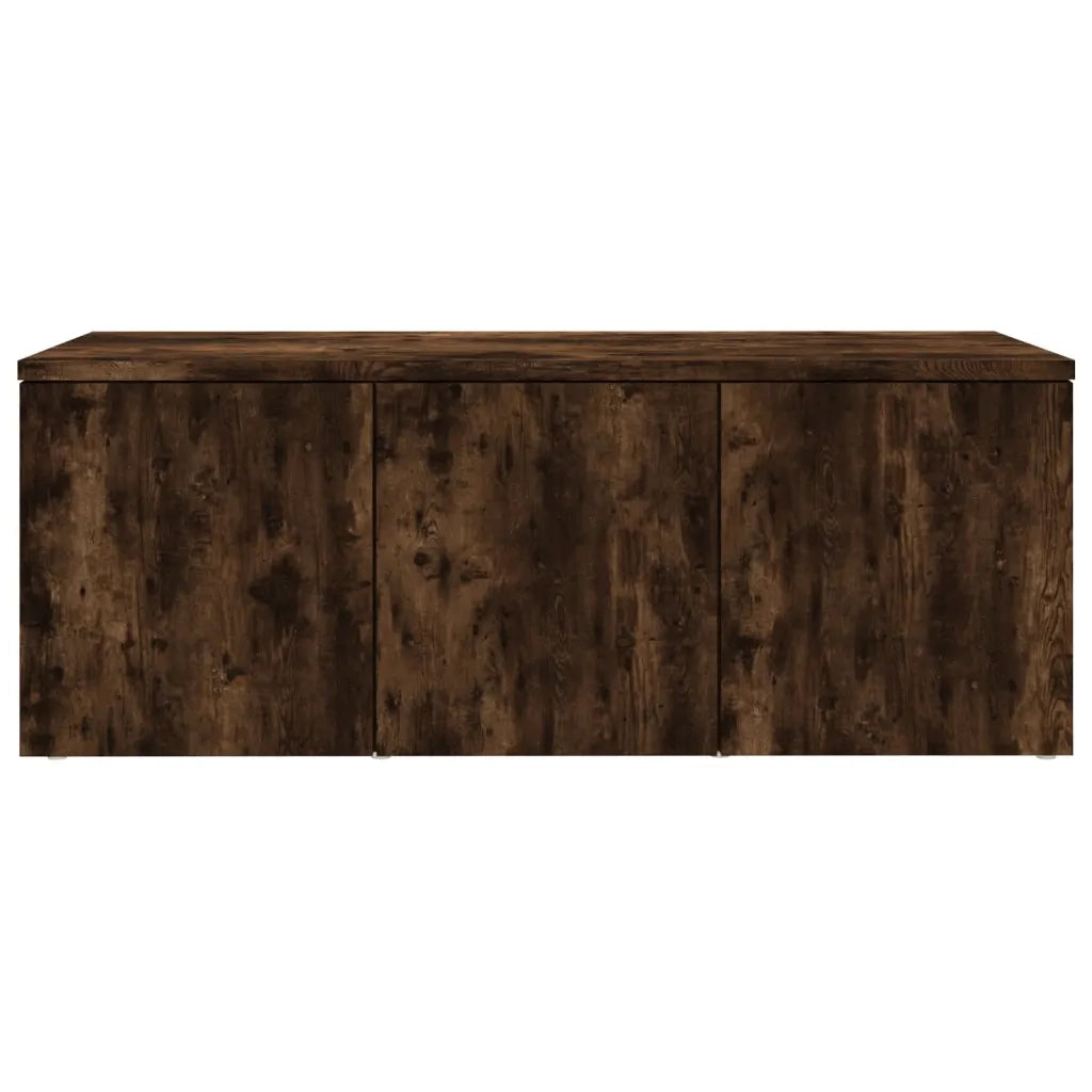 Mobile Porta TV Rovere Fumo 80x34x30 cm in Legno Multistrato 815498