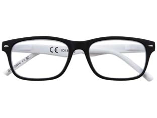 OCCHIALE LETTURA MONTATURA POLICARBONATO NERO/BIANCO B3  diottrie +3,0  31ZB3WHI300    ZIPPO