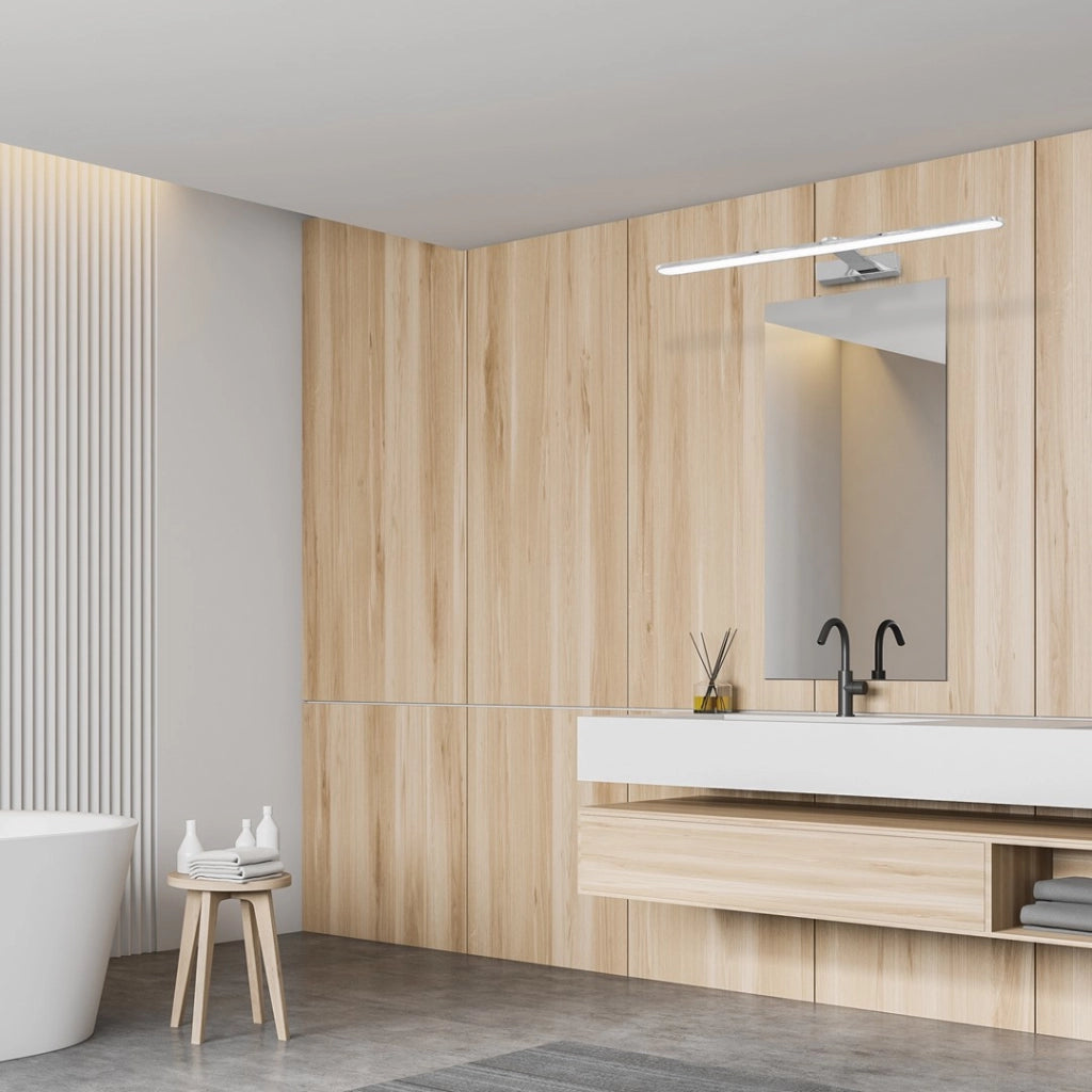 Applique LED Milagro Splash 60cm 12W 4000K IP44 cromo