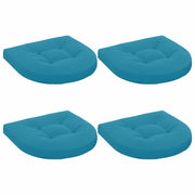 Cuscini per Sedia in 4 Pezzi 4 pz 100% Poliestere Azzurro 945302