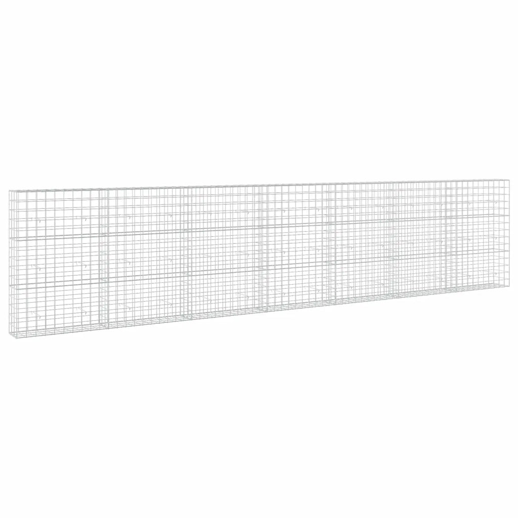 Gabione con filo da 5 mm e rete 10x10 cm 700x30x150 cm 3465152
