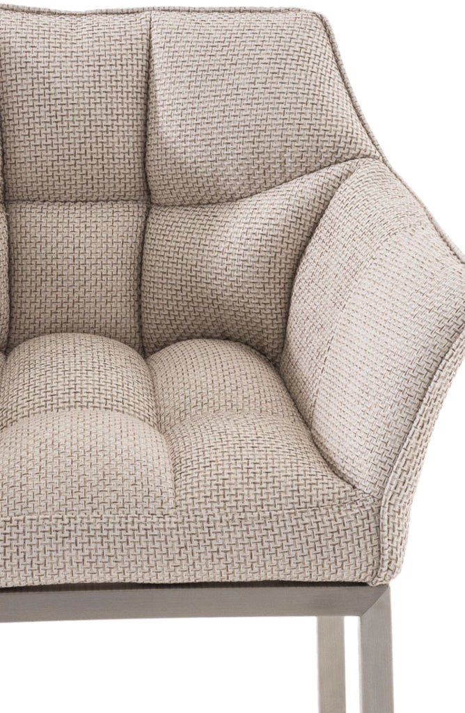 Barhocker Damaso E Stoff mit 4-FuЯ Gestell