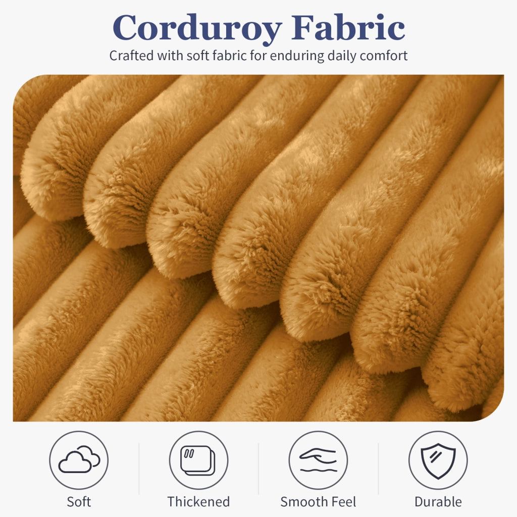 Pouf lounge ergonomico in flanella con imbottitura in memory foam, base antiscivolo e supporto avvolgente giallo