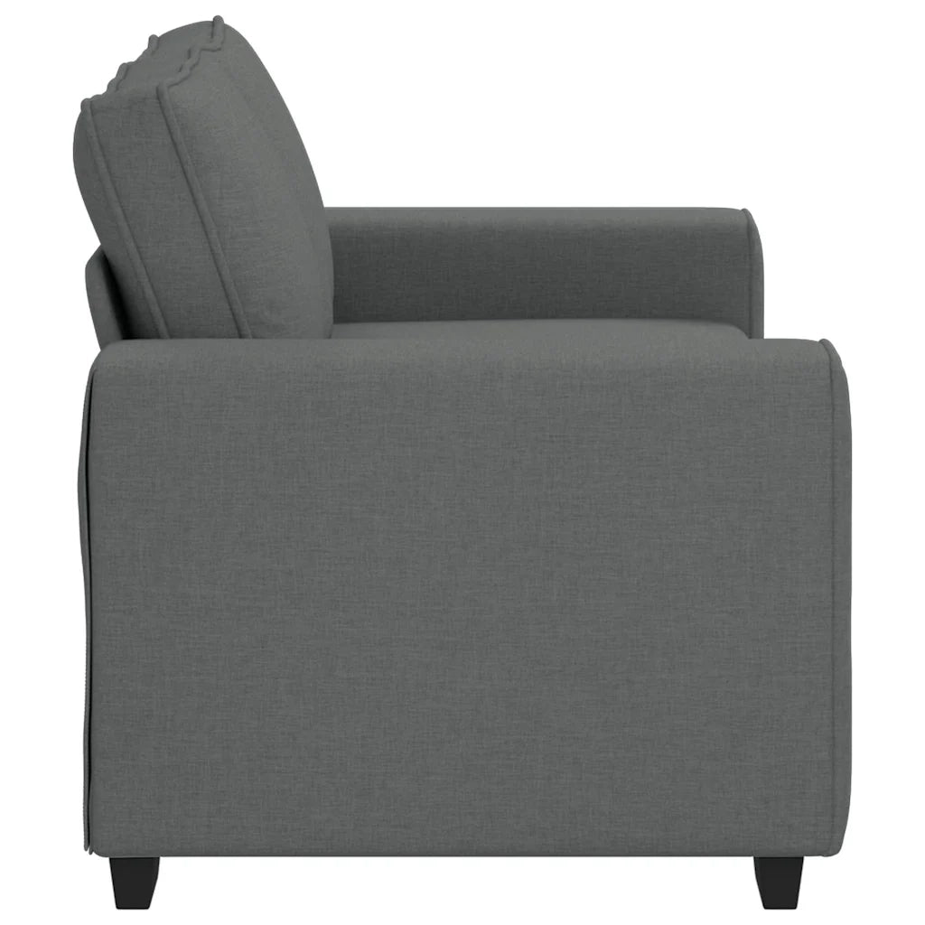 Divano a 2 Posti Grigio Scuro 160x77x82 cm in Tessuto 4105157