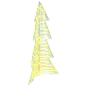 Albero di Natale | Decorazioni natalizie con 100 LED Bianco caldo 120 cm PET