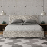 Letto Matrimoniale 160x200 cm con Rete Adele Era 02 Grigio
