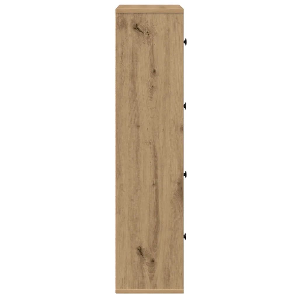 vidaXL Libreria Rovere Artigianale 60x24x101,5 cm in Legno Multistrato