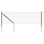 Palo della recinzione | Pannello per recinzione Grigio 25 x 0,4 m (rete 60 x 60 mm)