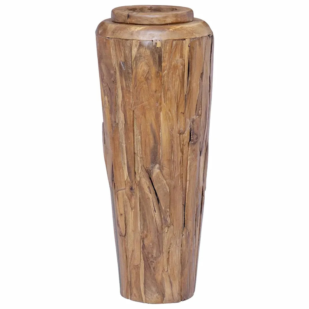 Vaso Decorativo 40x100 cm in Legno Massello di Teak 285209