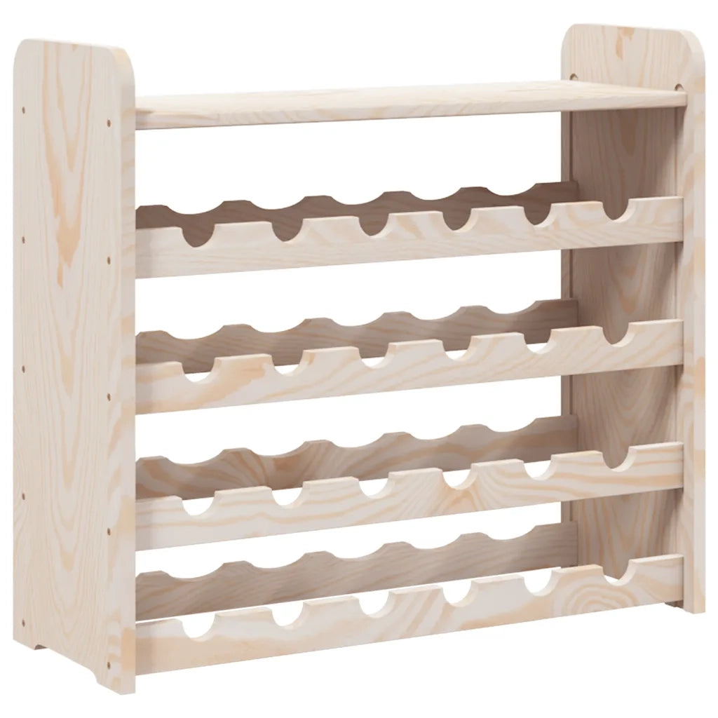 Portavini Pannello Superiore 67,5x25x60 cm Legno Massello Pino